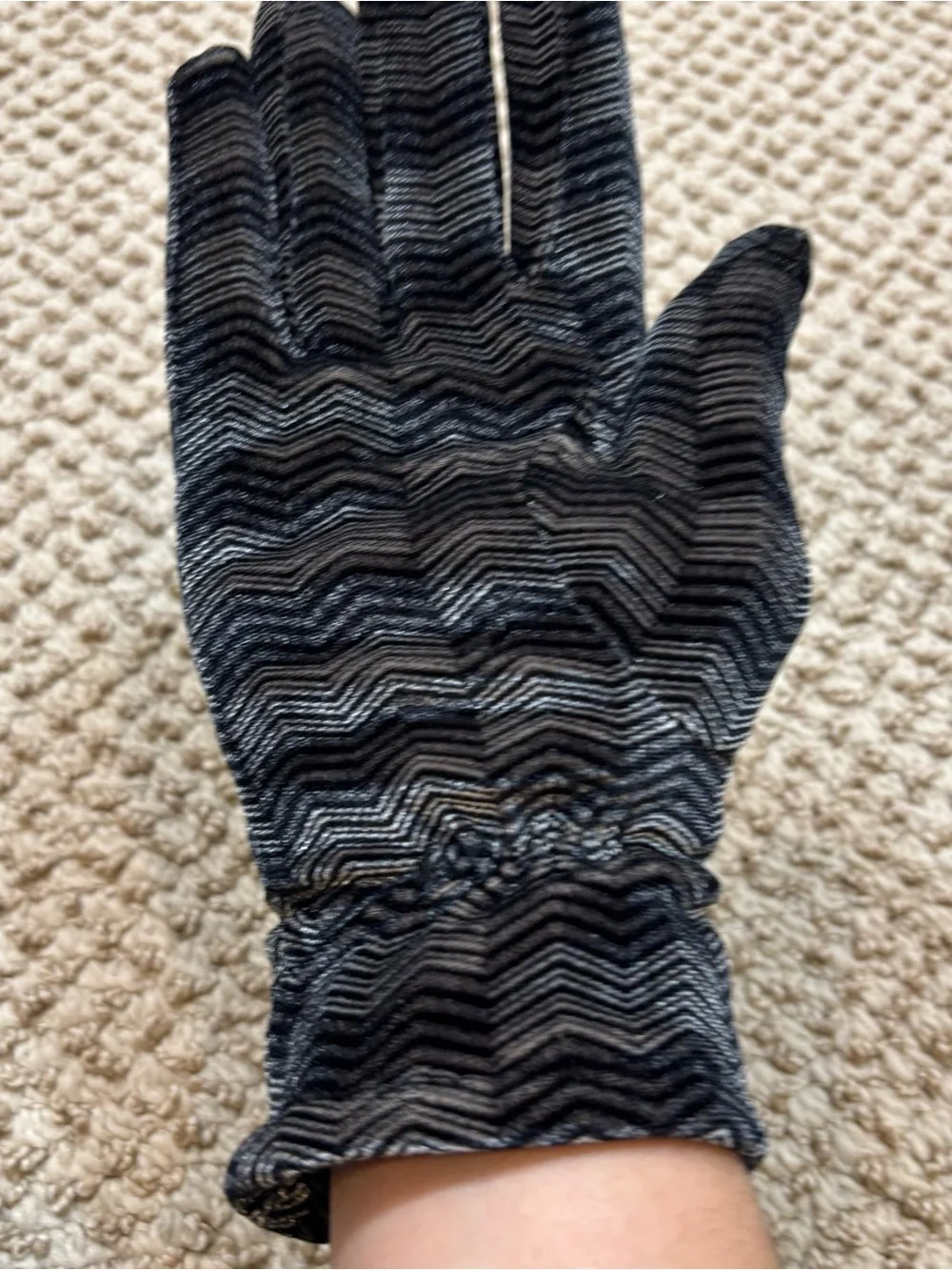 Ladies Marcus Adler Thinsulate Brand Lined Velour‎ Gloves One Size